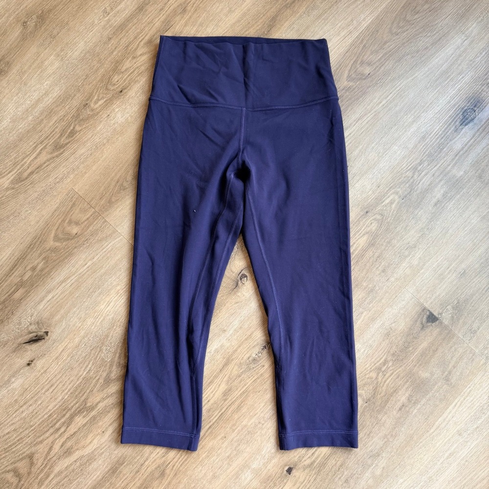 Lululemon Align High-Rise Crop 19 Deep Indigo Nulu Yoga Leggings Size 6